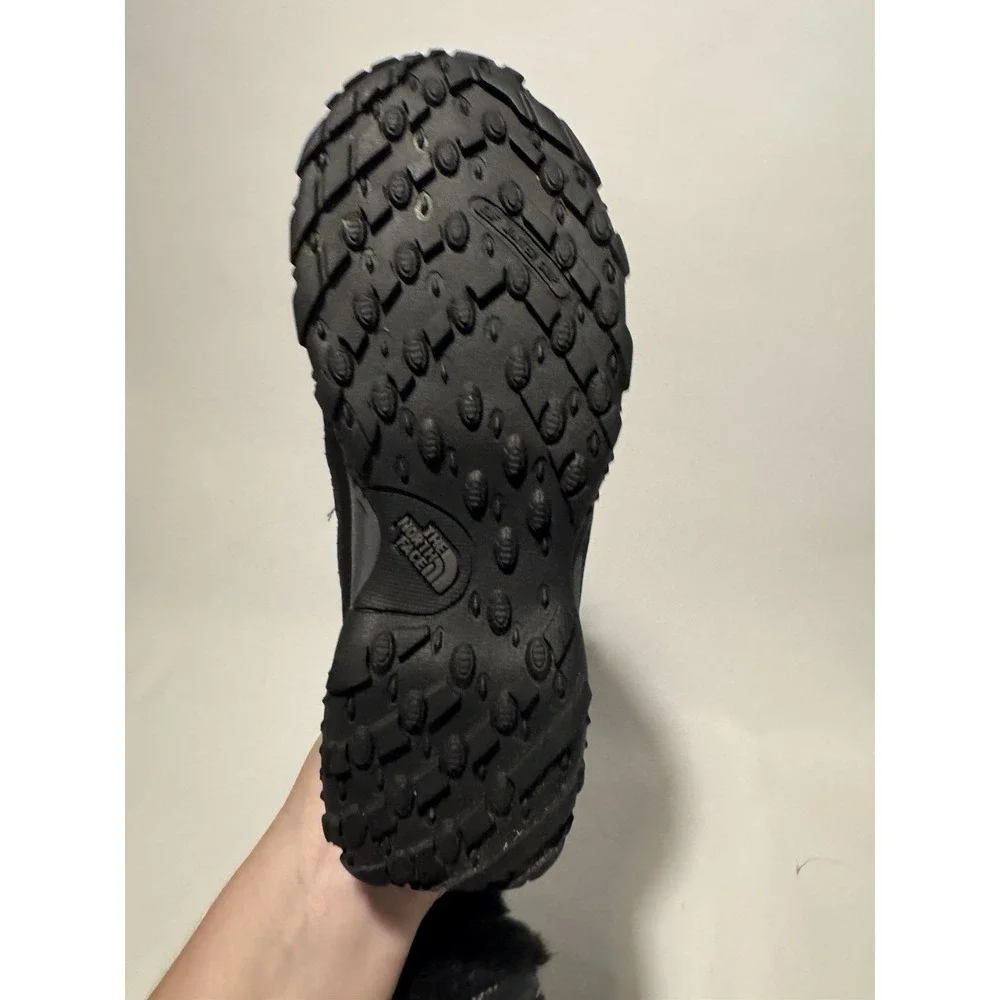 The North Face Girls Nuptse Winter Boots Faux Fur Black Puffer US 6